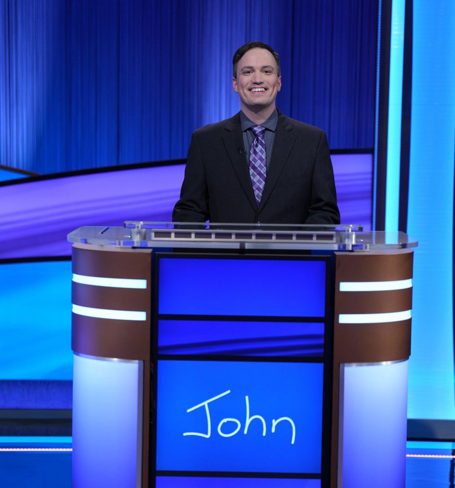 Me, at a Jeopardy podium