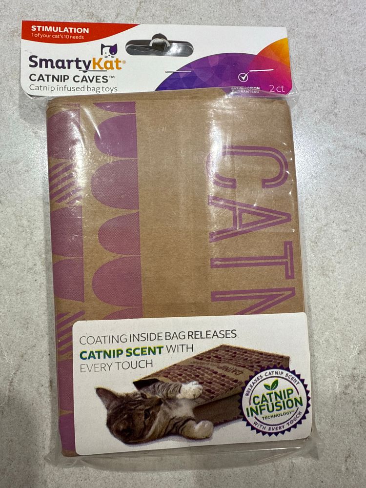 Catnip infused brown bags
