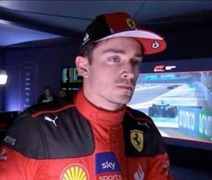 charles leclerc looking pissed off