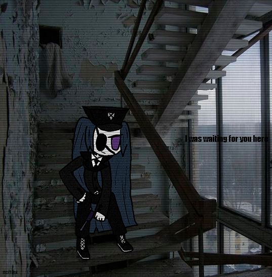 Repost again. As you can see its old art because of the design.
Text says: "I was waiting for you here"