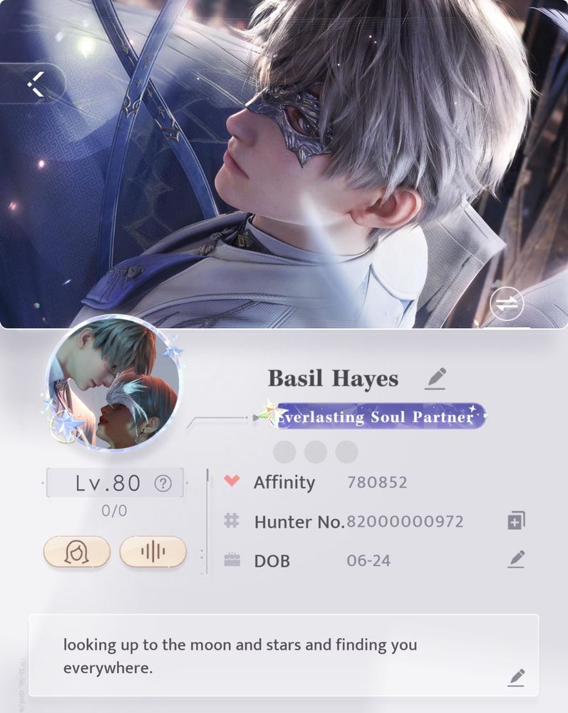 love & deepspace ID: 82000000972 (why is it so long?) Basil Hayes