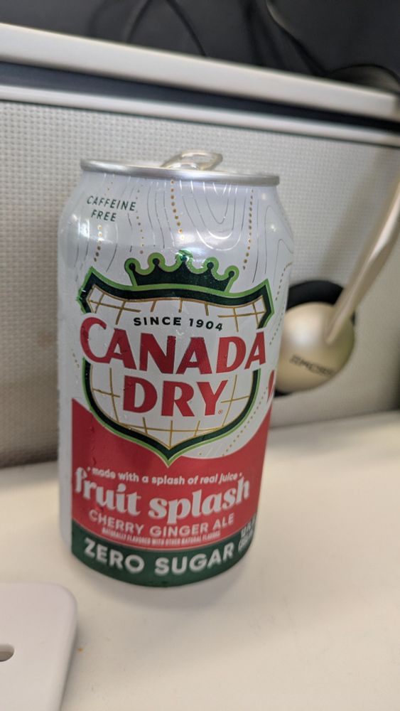 cherry ginger ale zero sugar. 