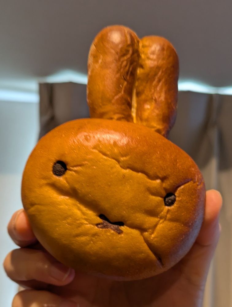 Miffy red bean bun, procured in Kurashiki, Japan 