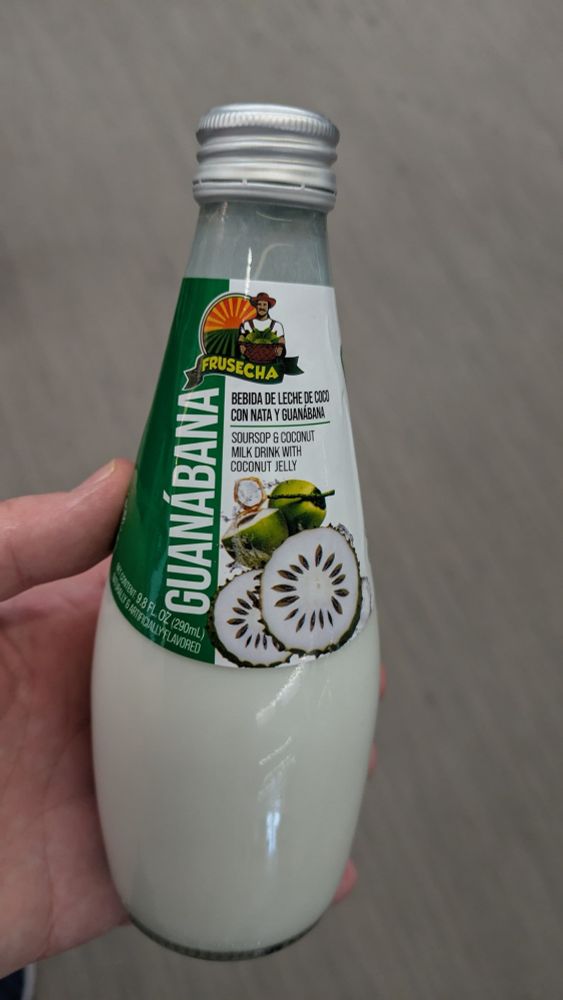 Guanabana soursop and coconut drink