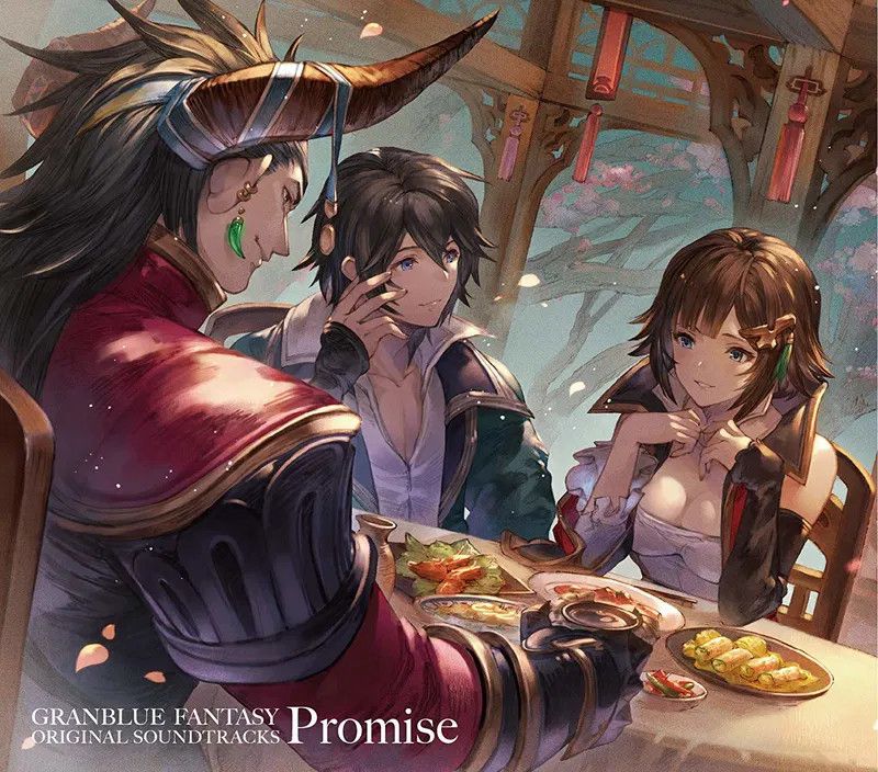 artwork of gbf's ost, promise. it has cain, leona, and reinhardtzar on it.