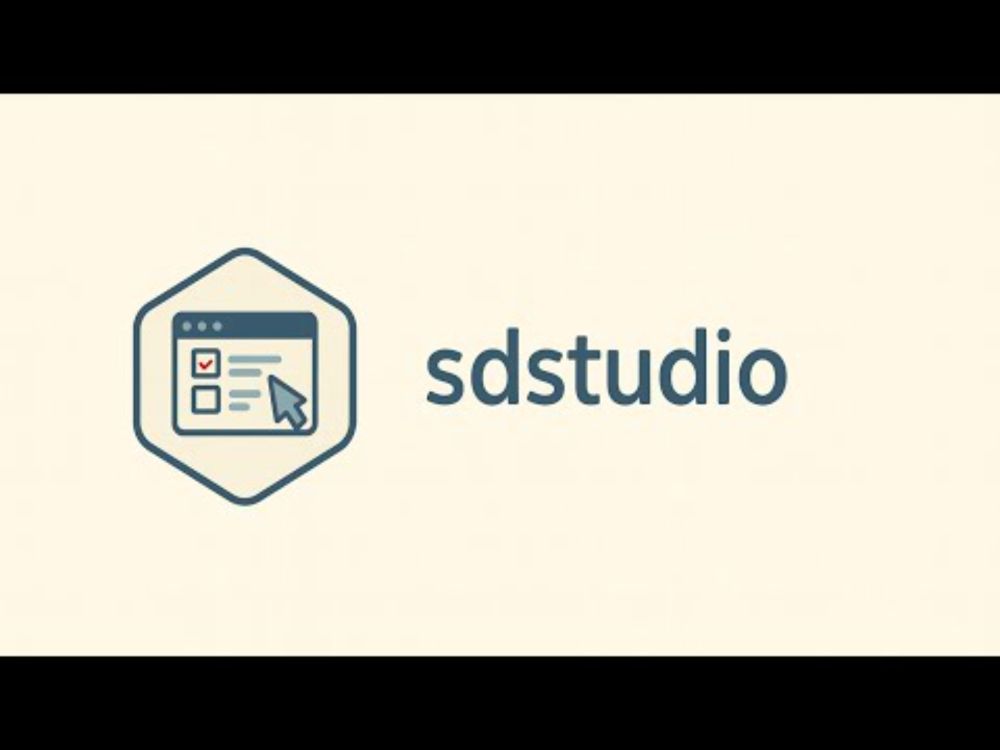 Intro to sdstudio