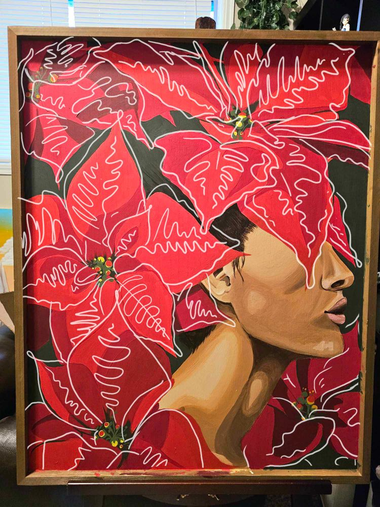 Acrylic on wood board