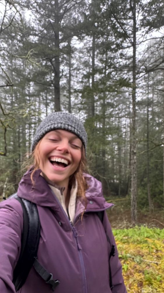 Rachael happy in nature