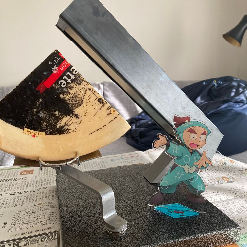 ラクレットチーズを紹介してくれる庄ちゃん