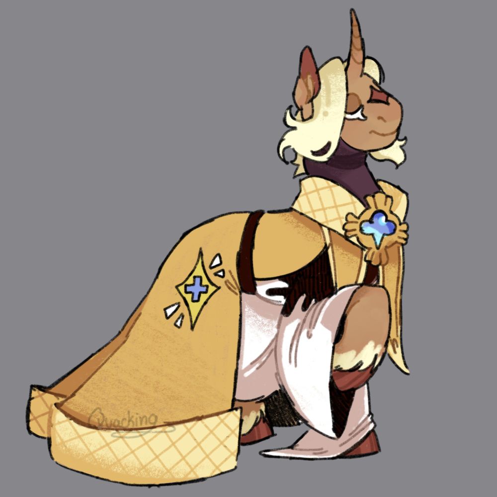 Pure Vanilla Cookie from Cookie Run as a unicorn pony from My Little Pony