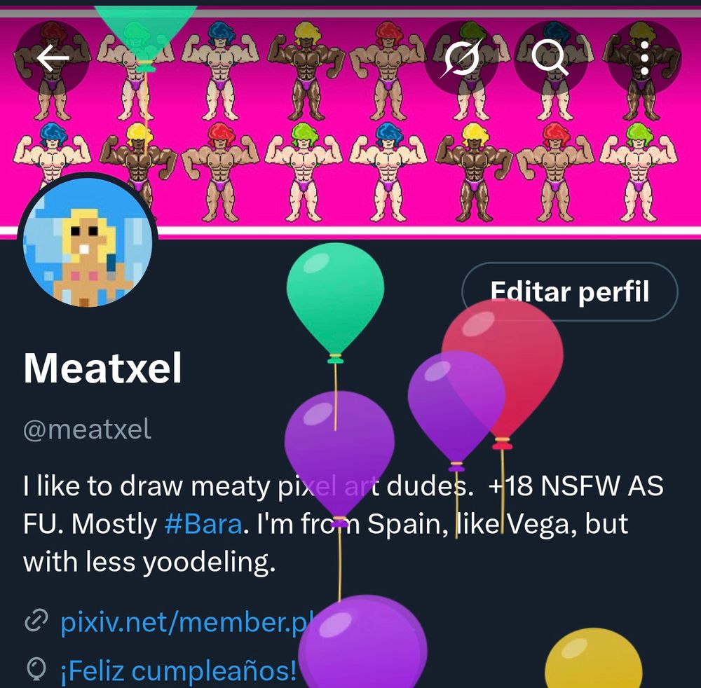 Ballons from the other app to show that It's my birthday.