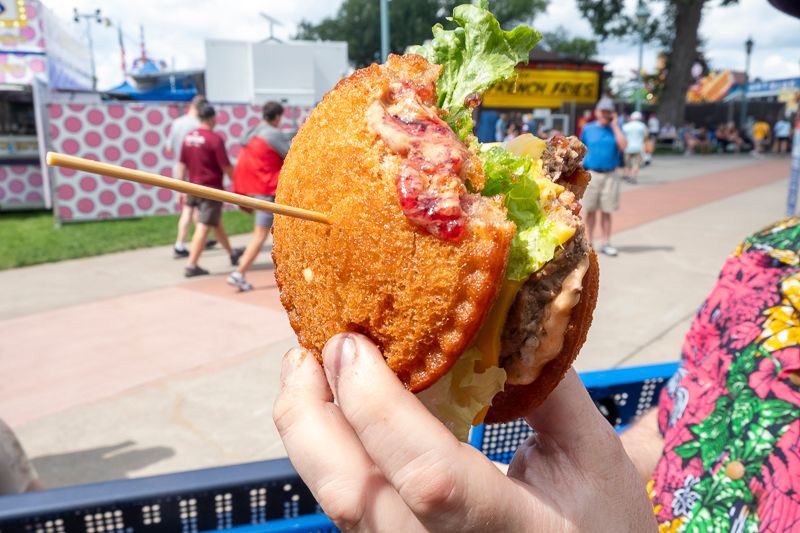 The Uncrustaburger in all its sloppy glory. Andy DuCett / Heavy Table