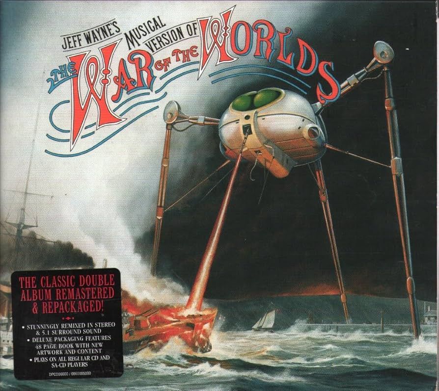Jeff Wayne`s War Of The Worlds Album Cover.