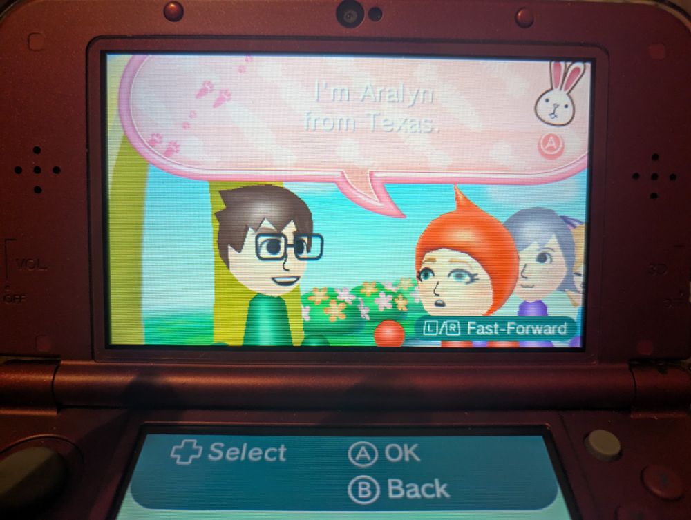 StreetPass user Aralyn from Texas.