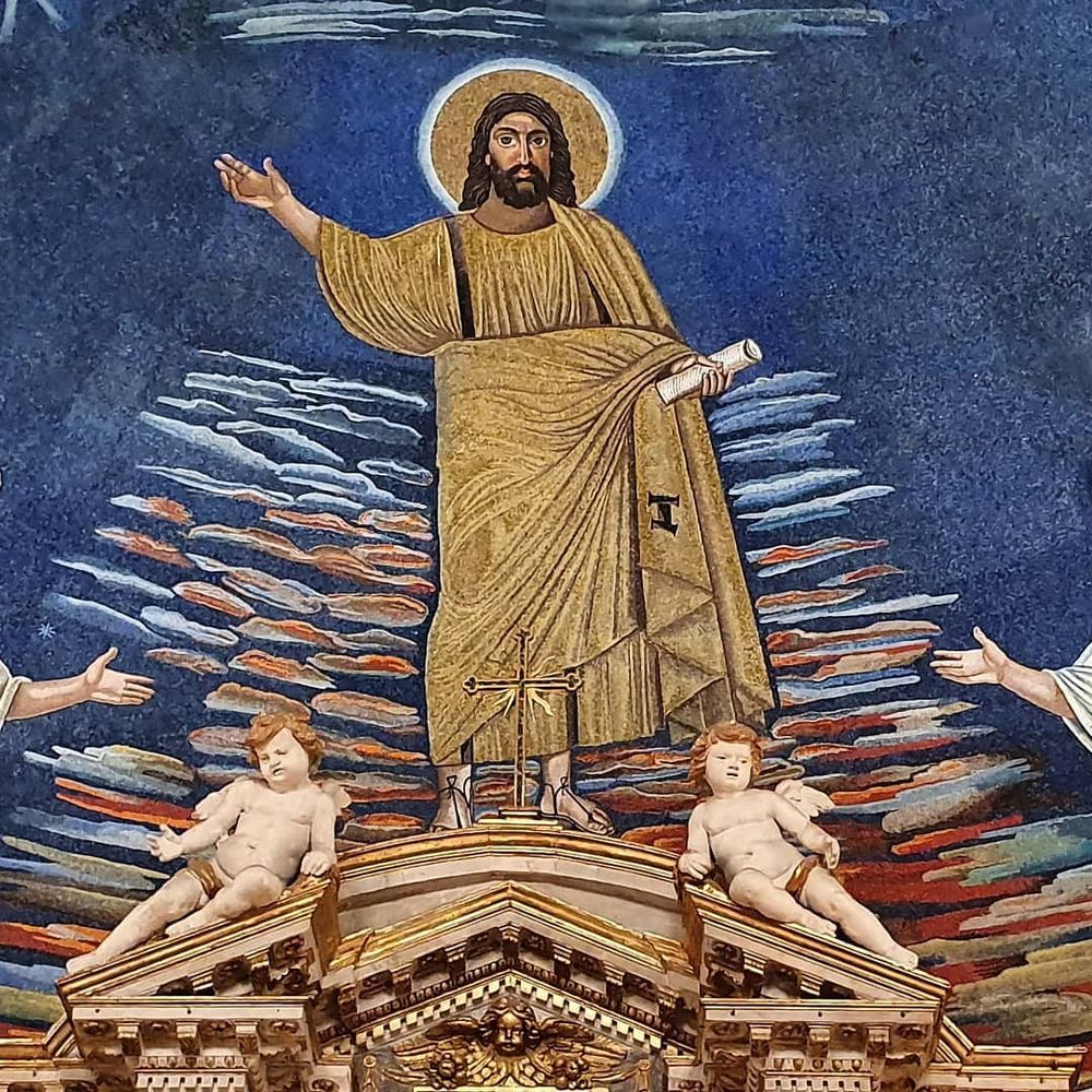 Cool Black Jesus - A mosaic of Jesus from the Basilica Santi Cosma e Damiano in Rome.