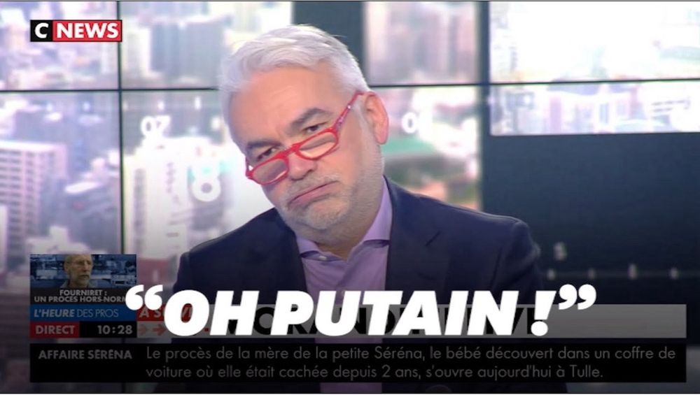 Pascal Praud dépité. Capture d’écran YouTube Huffington Post