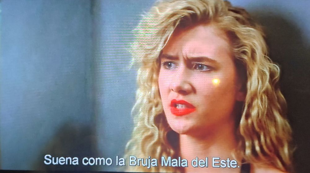 Una escena Corazón Salvaje, de David Lynch, en la que se ve un primer plano de Lula (Laura Dern). 