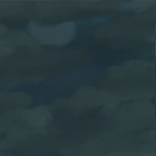 a painting of an overclouded night sky, trying to capture the feel of living in a city with light pollution. 