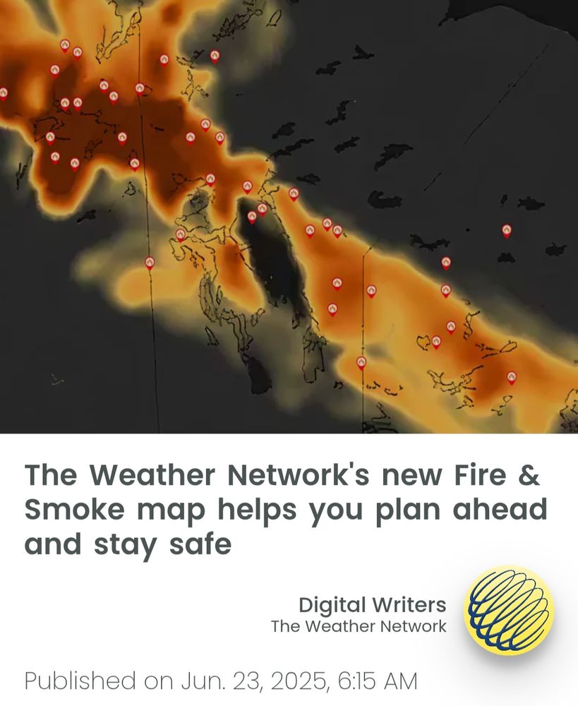 The Weather Network announces a new wildfire and smoke map to monitor local fire danger and widespread hazardous air quality. 