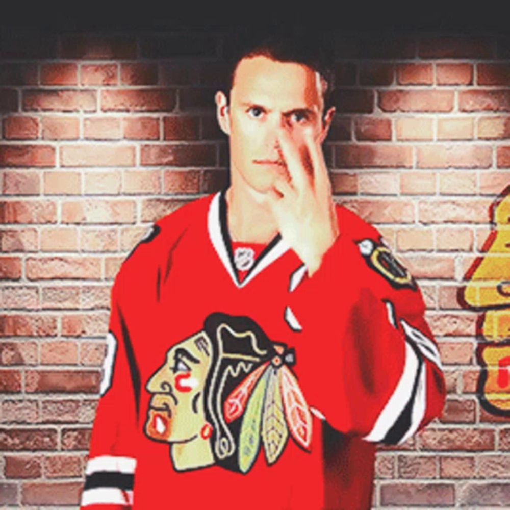 Jonathan Toews Watching You GIF