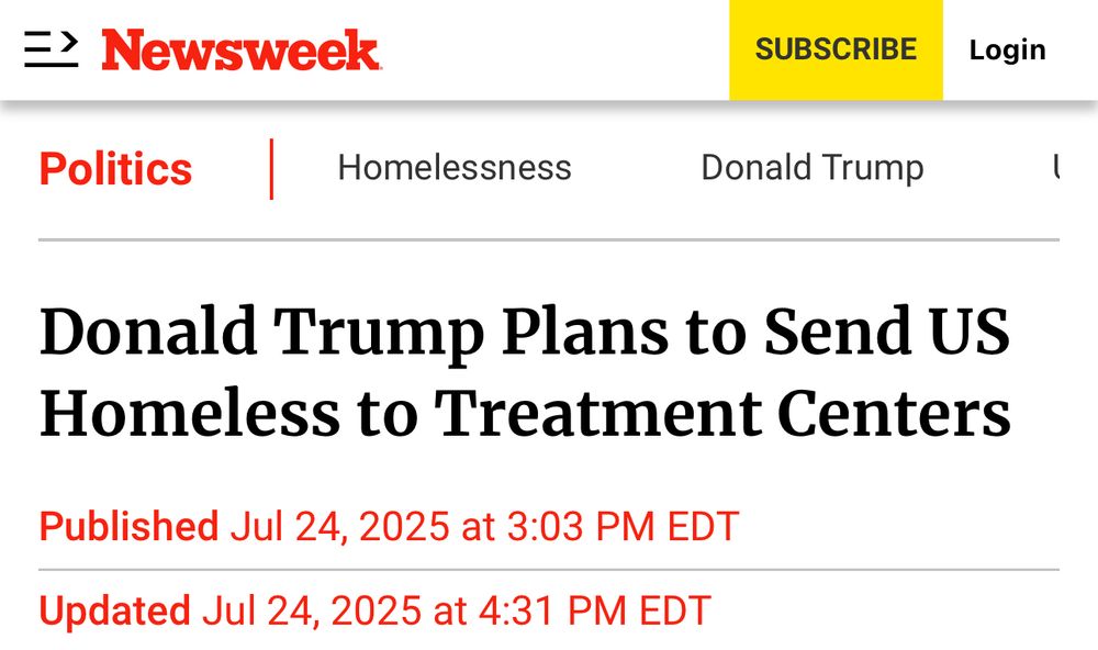 Trump signs EO which is his version of Aktion T4 which was a Nazi program where the physically and mentally ill were ‘relocated’ and later euthanized. 