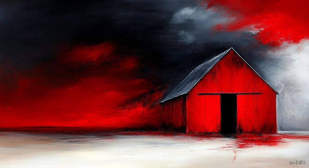 "La Grange" signed by "John DUBU"