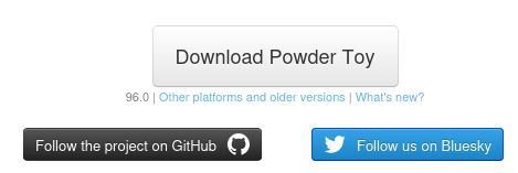 Screenshot of TPT's homepage with a Bluesky social media button, but it's still using Twitter's logo