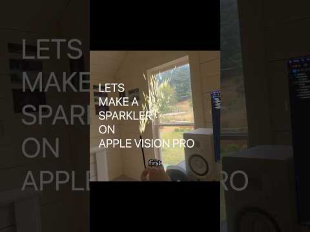 Let's make a sparkler on Apple Vision Pro ✨