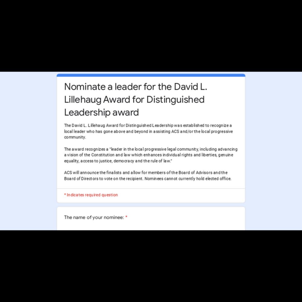 Nominate a leader for the David L. Lillehaug Award for Distinguished Leadership award