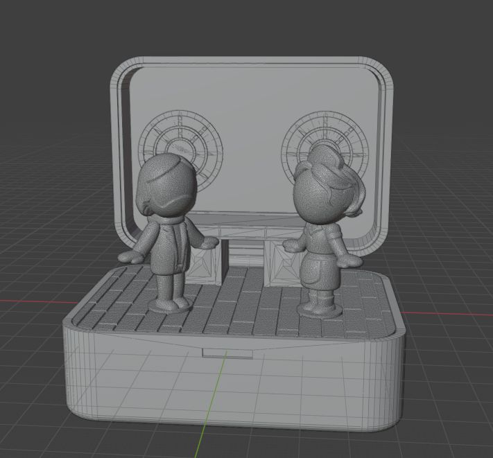 Starting a model based on the Night Springs episode Number One Fan. Most of the figure parts are reused assets combined.