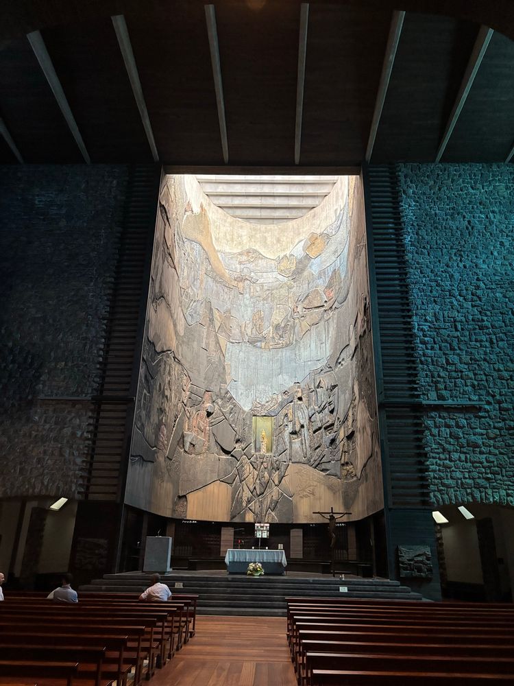 Alter inside Sanctuary of Arantzazu 