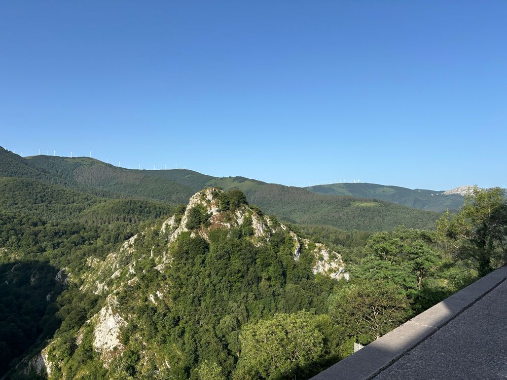 View across the valley from Arantzazulab