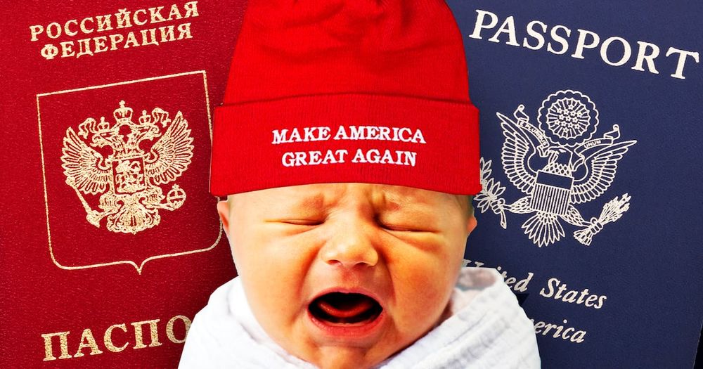While the president rails against children of undocumented immigrants, wealthy Russians rent his condos—at huge costs—so they can have American kids.