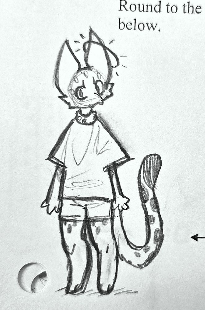 A lil doodle of Cupie in his casual clothes