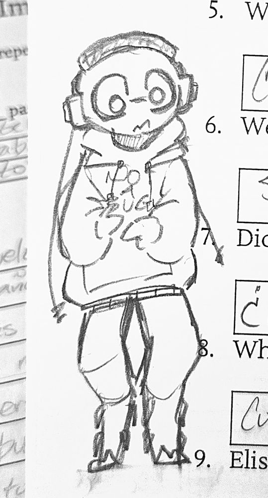 Chirro standing so meekly