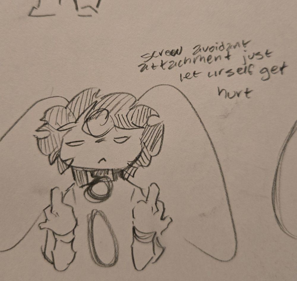"screw avoidant attachment just let yourself get hurt" because im very avoidant attached but ive been working on it and this is my new idealogy