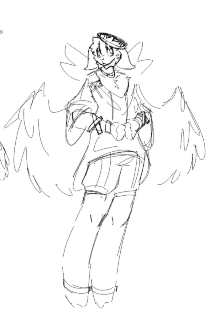 Almus from a more distant view so you can see what odd clothing he has equipped.