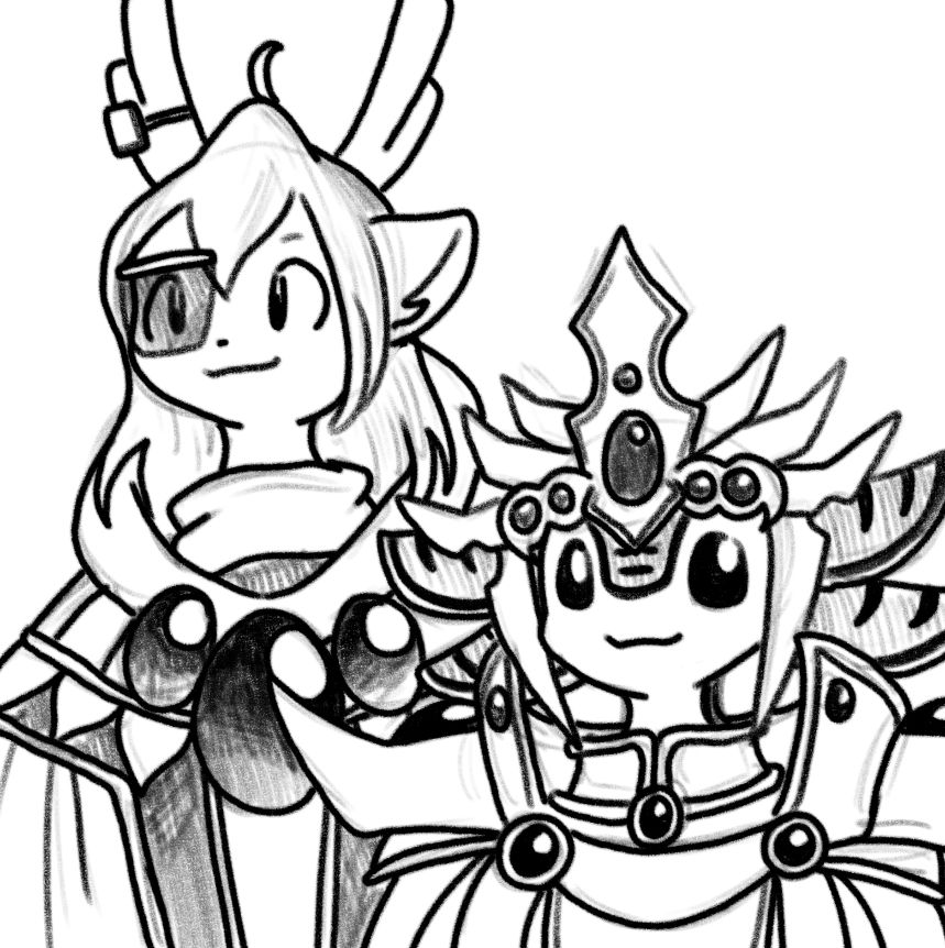 D and Eikomi from the webcomic "Moumantai Motherfuckers" cosplaying as Clef and Zagato from Magic Knight Rayearth, respectively.