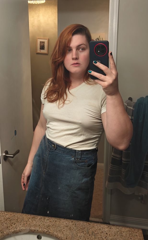 Emily in November 2025 after years of HRT and figuring herself out. 