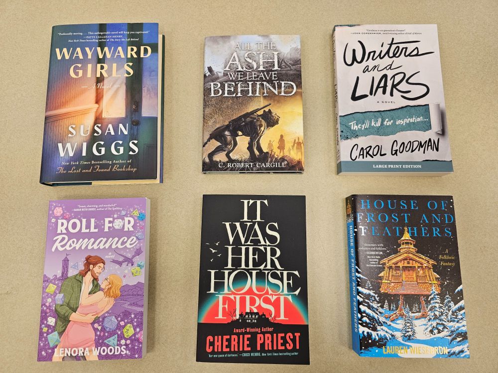 All the Ash We Leave Behind by C. Robert Cargill, Writers and Liars by Carol Goodman, Roll for Romance by Lenora Woods, It Was Her House First by Cherie Priest, and House of Frost and Feathers by Lauren Weisbron.