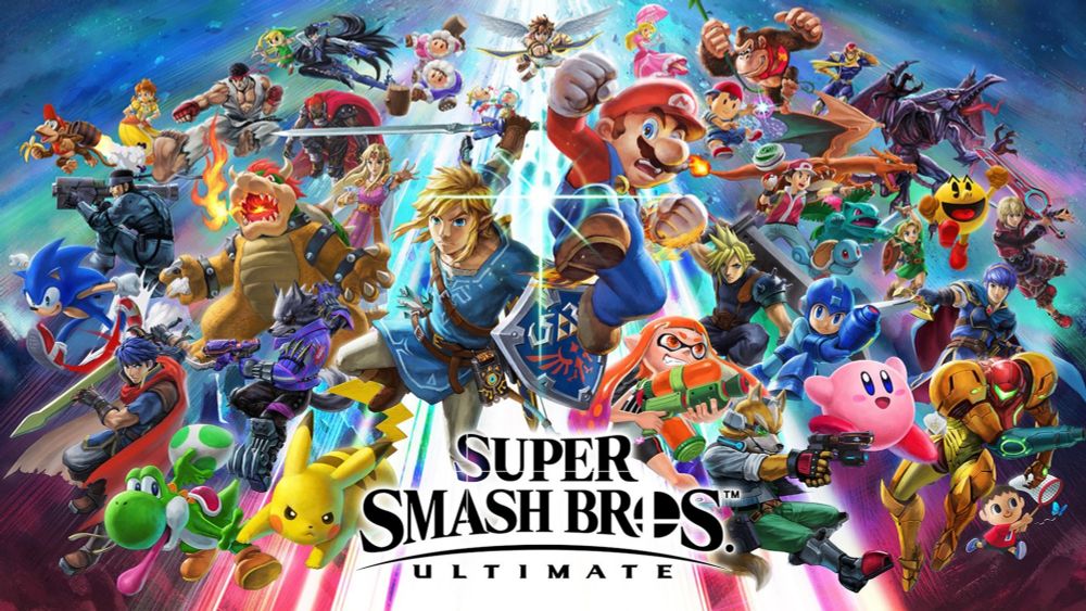 Title art for Super Smash Bros Ultimate