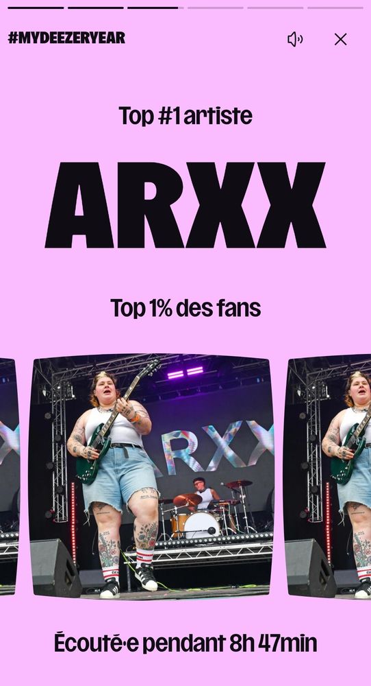 Top #1 artiste : ARXX pareil je suis top 1% des fans, ici pour maximiser mon investissement sur des artistes obscurs et inconnus des masses
