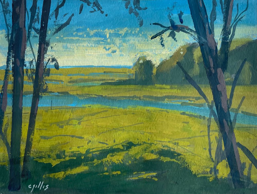 Marsh painting 