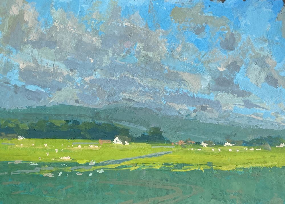 Ireland countryside painting 
