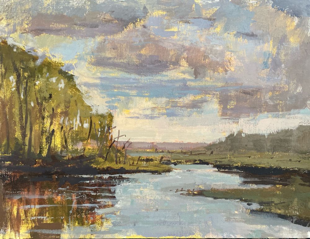 Marsh painting 