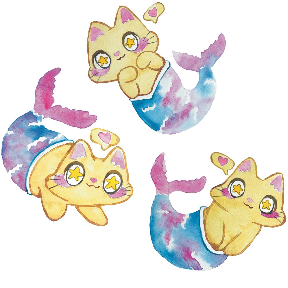 Cat mermaids
