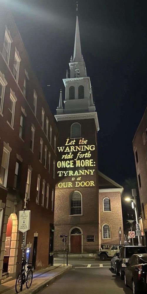 Let the
WARNING ride forth
ONCE MORE:
TYRANNY
is at
OUR DOOR
