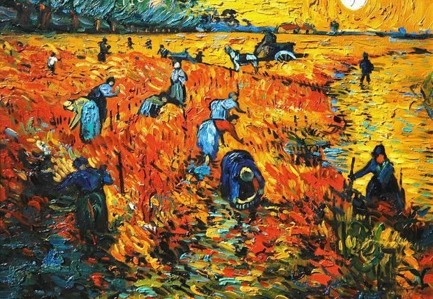 "El viñedo rojo", Van Gogh
