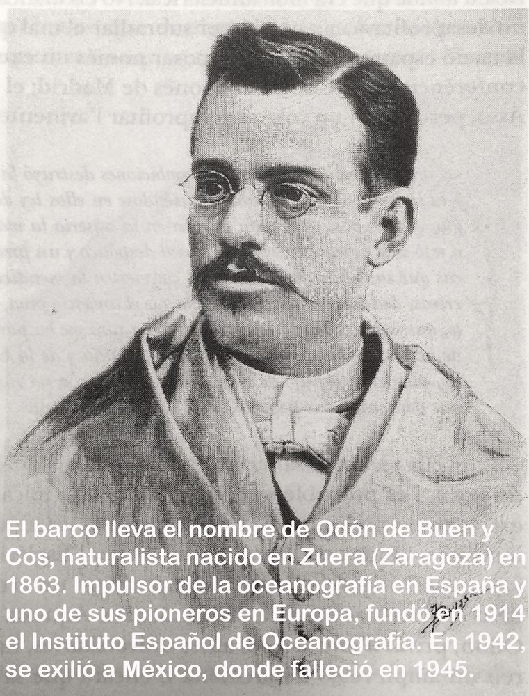 Imagen de Odón de Buen, científico que da nombre al buque.
