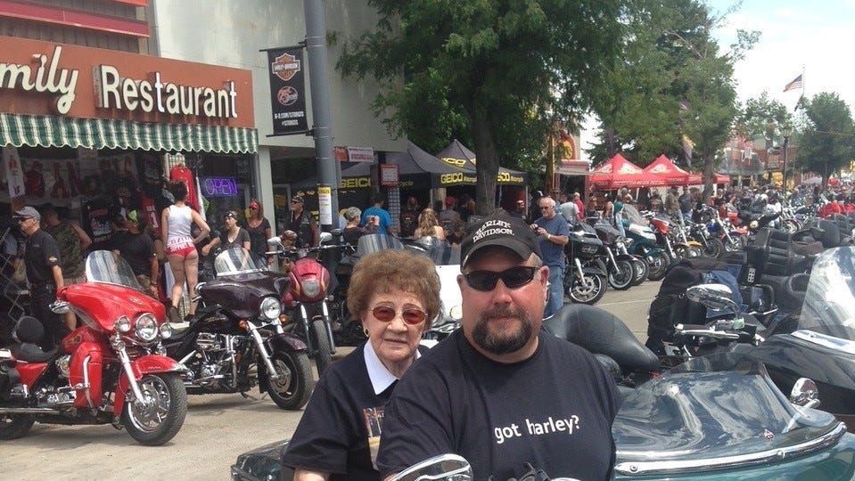She's 109 and still loves when the motorcycles roar at the Sturgis Motorcycle Rally
